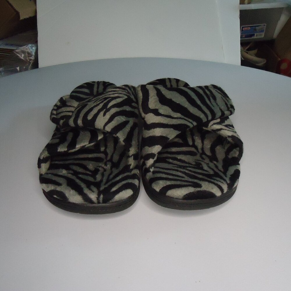 Orthaheel Relax Women Slide Sandal Shoes Tiger Striped Fabric EUR Size 40